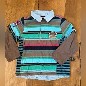 Catimini Multicolor Striped Polo Shirt